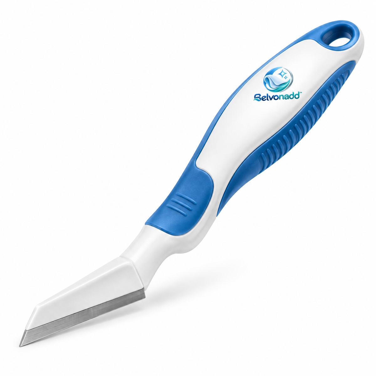 Belvonadd™ Bathroom Crevice Scraper – Precision Grout & Gap Cleaning Tool with Angled Metal Edge & Non-Slip Handle