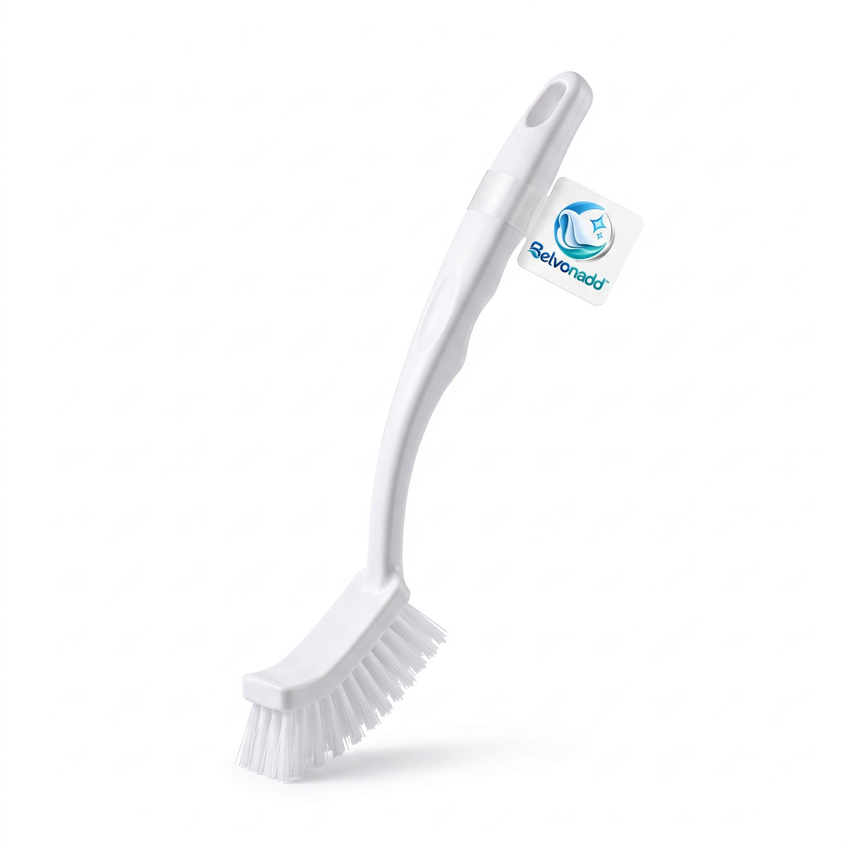 Belvonadd™ Toilet Rim Cleaning Brush – Angled Long-Handle Bathroom Scrubber for Toilet Edges, Rim Gaps & Hard-to-Reach Areas