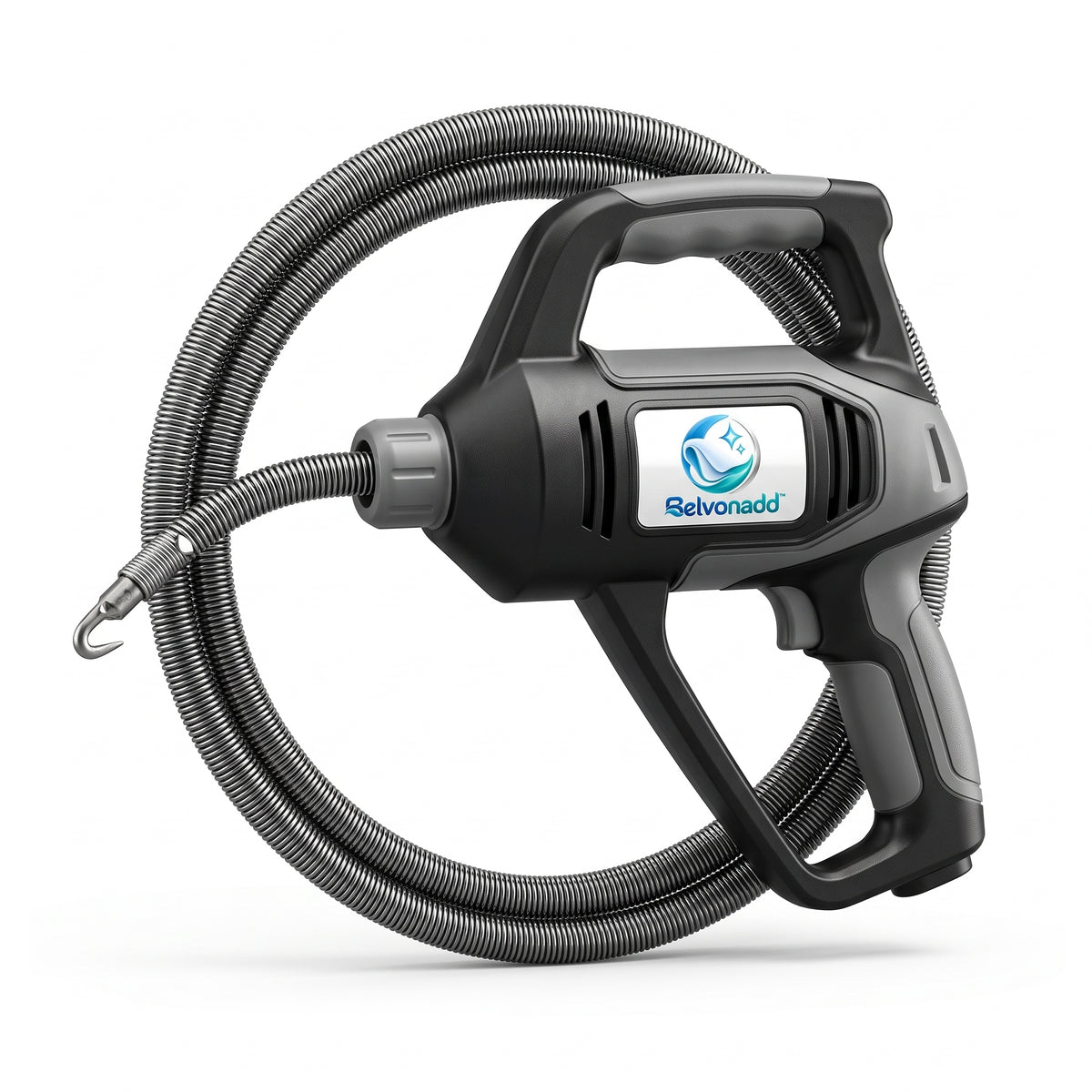 Belvonadd™ Drain Snake Cleaning Tool – Powered Flexible Drain Auger for Bathroom Sinks, Shower Drains & Bathtub Pipes