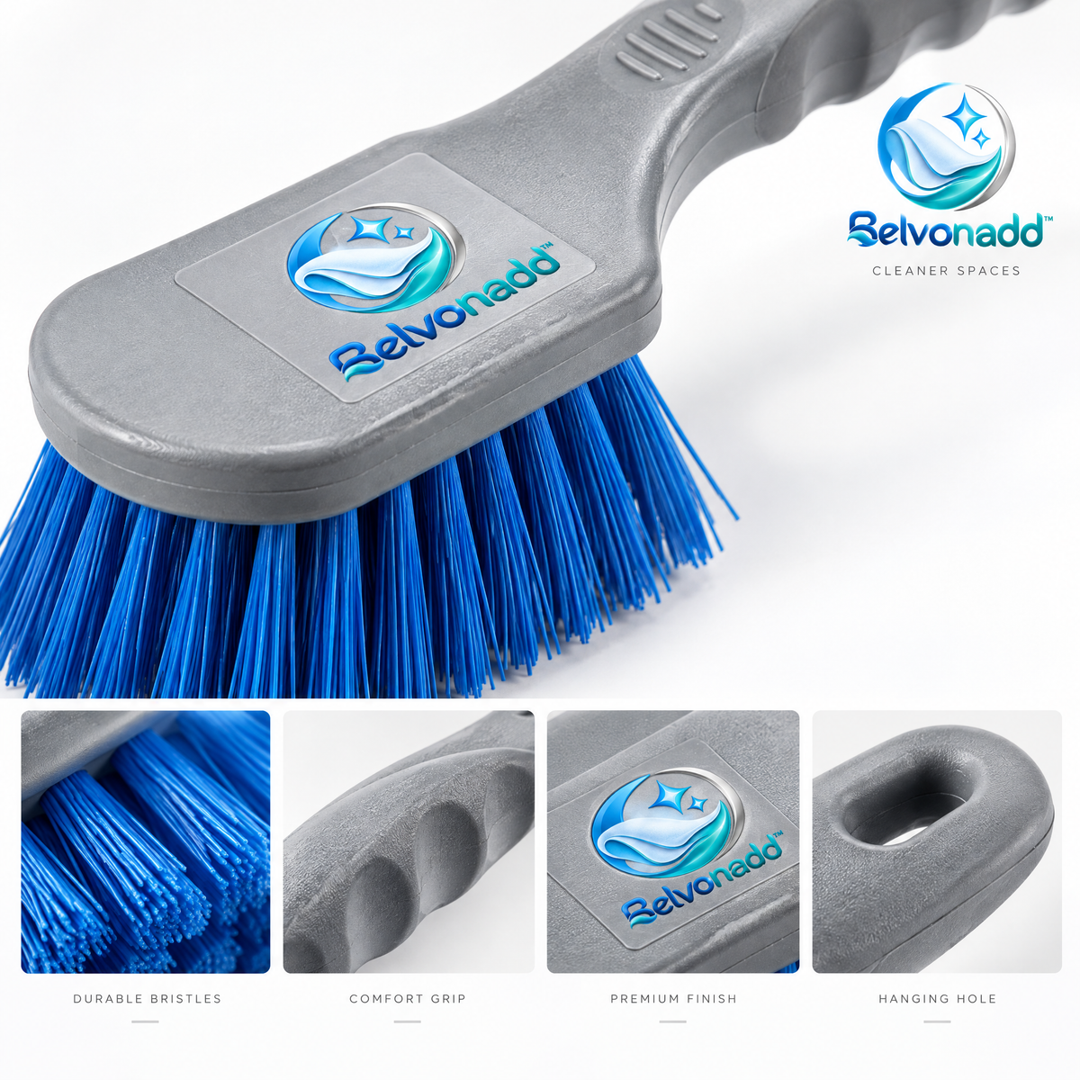 Belvonadd™ Grout Cleaning Brush – Stiff-Bristle Bathroom Detail Scrubber for Tile Joints, Corners & Hard-to-Reach Gaps